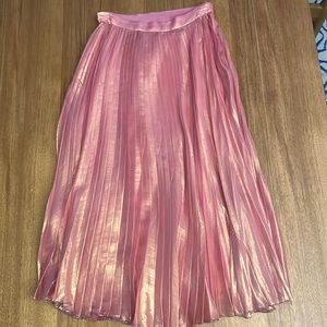 Pink pink pleats long skirt!!💝💝💝